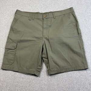 Brahma Utility Cargo‎ Shorts Mens 42 Green Artichoke Ripstop Work Hike Relaxed